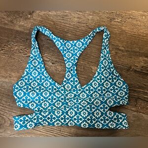 Tori Praver Geometric Swimsuit Top
